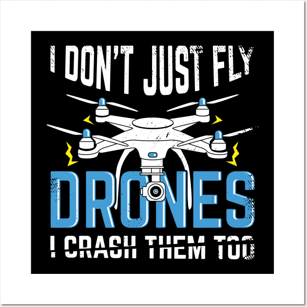 Drone Pilot Multicopter Quadcopter Operator Gift Wall Art by Dolde08